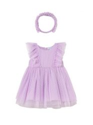 Mayoral Sukienka elegancka 1905 Fioletowy. Fioletowe sukienki dla dziewczynek Mayoral, bez wzorów, z syntetyku, eleganckie, bez ramiączek. Za 199.99 zł.