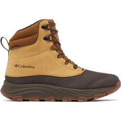 Buty do chodzenia męskie Columbia Expeditionist Shield Waterproof. Brązowe trekkingi męskie Columbia, za kostkę, trekkingowe. Za 494.00 zł.
