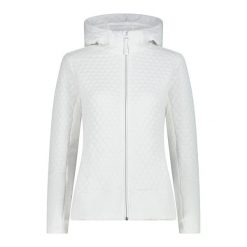 Damska kurtka wodoodporna CMP Grid. Białe kurtki damskie CMP, bez wzorów, bez kaptura. Za 349.40 zł.