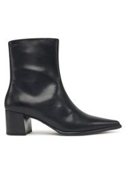 Vagabond Shoemakers Botki Giselle 5854-001-20 Czarny. Czarne botki damskie Vagabond Shoemakers, ze skóry, bez obcasa, na słupku, bez zapięcia. Za 609.99 zł.