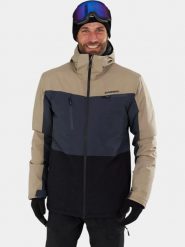 Kurtka Narciarska Męska Fundango Horatio Allmtn. Brązowe kurtki sportowe męskie Fundango, na zimę, m, bez wzorów, z materiału, narciarskie. Za 749.00 zł.