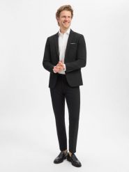 Finshley & Harding garnitur Mężczyźni Slim Fit czarny, 44. Czarne garnitury męskie Finshley & Harding, bez wzorów, biznesowe. Za 999.95 zł.