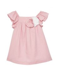 United Colors Of Benetton Sukienka letnia 43WBGV026 Różowy Regular Fit. Czerwone sukienki dla dziewczynek United Colors Of Benetton, na lato, bez wzorów, z bawełny, bez ramiączek. Za 99.99 zł.