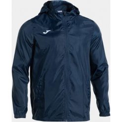 Kurtka wodoodporna z kapturem Joma Rain. Niebieskie kurtki sportowe męskie Joma, xl, bez wzorów, z materiału, do piłki nożnej. Za 168.50 zł.