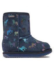 EMU Australia Śniegowce Rainbow Unicorn Brumby K12373 Granatowy. Niebieskie buty zimowe dziewczęce Emu Australia, bez wzorów, ze skóry, bez zapięcia. Za 479.99 zł.