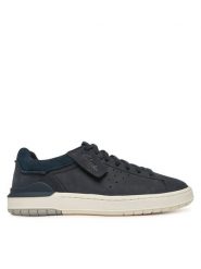 Clarks Sneakersy Courtlite2 Run 26181323 Granatowy. Niebieskie buty sportowe męskie Clarks, z nubiku, bez zapięcia. Za 289.99 zł.