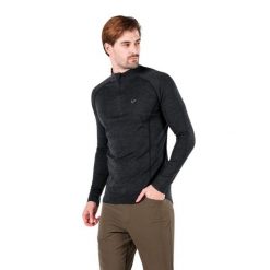 Astro - męska koszulka 100% wełna merino z zamkiem (195 g/m²). Czarne koszulki sportowe męskie WOOLONA, m, bez wzorów, z wełny, bez kołnierzyka, bez ramiączek, trekkingowe. W wyprzedaży za 324.00 zł.