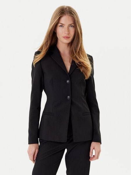 HUGO Marynarka Alirani 50542616 001 Czarny Regular Fit. Czarne żakiety damskie Hugo, bez wzorów, z syntetyku. Za 1,009.00 zł.