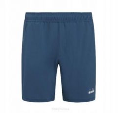Spodenki tenisowe Diadora Shorts Icon 7. Niebieskie krótkie spodenki sportowe męskie Diadora, m, bez wzorów, z elastanu, na fitness i siłownię. Za 209.00 zł.