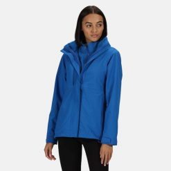 Damska Kurtka 3 W 1 Kingsley. Niebieskie kurtki damskie Regatta, na zimę, xl, bez wzorów, z materiału, z kapturem. Za 473.99 zł.