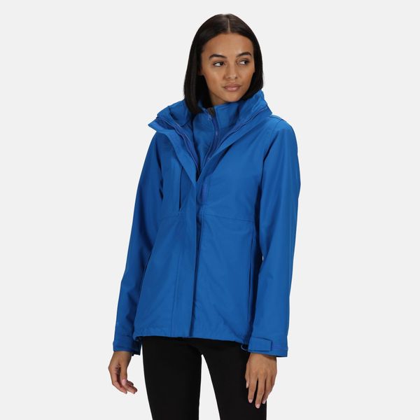 Damska Kurtka 3 W 1 Kingsley. Niebieskie kurtki damskie Regatta, na zimę, xl, bez wzorów, z materiału, z kapturem. Za 477.99 zł.
