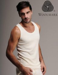 Koszulka termoaktywna męska 100% wełna merino bez rękawów Woolona. Białe koszulki sportowe męskie WOOLONA, na zimę, m, bez wzorów, z materiału, bez kołnierzyka, bez ramiączek. Za 162.00 zł.