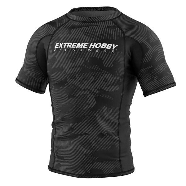 Koszulka Męska Rashguard MMA na Siłownię EXTREME HOBBY HAVOC. Czarne koszulki sportowe męskie EXTREME HOBBY, m, bez wzorów, z bawełny, bez kołnierzyka, bez ramiączek, do biegania. Za 188.00 zł.