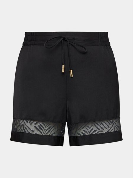 Chantelle Szorty piżamowe C11V60 Czarny Regular Fit. Czarne piżamy damskie Chantelle, xs, bez wzorów, z syntetyku, bez ramiączek. Za 129.99 zł.