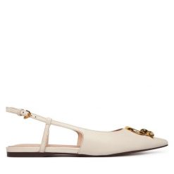 Baleriny Coccinelle. Białe baleriny damskie Coccinelle, bez wzorów, bez obcasa. Za 849.99 zł.