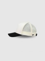 4F Czapka trucker z daszkiem uniseks - biała S/M. Białe czapki i kapelusze damskie 4f, na lato, bez wzorów, z syntetyku, sportowe. W wyprzedaży za 39.99 zł.