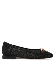 Caprice Baleriny 9-22503-42 Czarny. Czarne baleriny damskie Caprice, bez wzorów, ze skóry, bez obcasa. Za 176.99 zł.