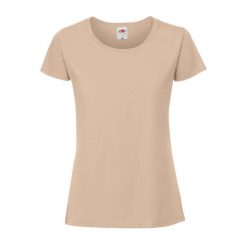 Koszulka Damska Iconic 190. Brązowe koszulki sportowe damskie Fruit of the Loom, s, bez wzorów, bez kołnierzyka, bez ramiączek, trekkingowe. Za 37.99 zł.