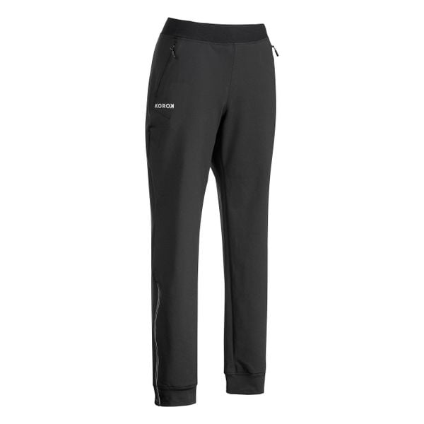 Spodnie treningowe do hokeja na trawie damskie Korok FH900. Czarne spodnie sportowe damskie KOROK, m, bez wzorów, z elastanu. W wyprzedaży za 129.99 zł.