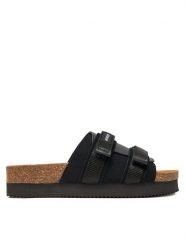 Novesta Klapki Partisan N358001-999701NER Czarny. Czarne klapki damskie Novesta, bez wzorów, ze skóry, bez obcasa. Za 379.99 zł.