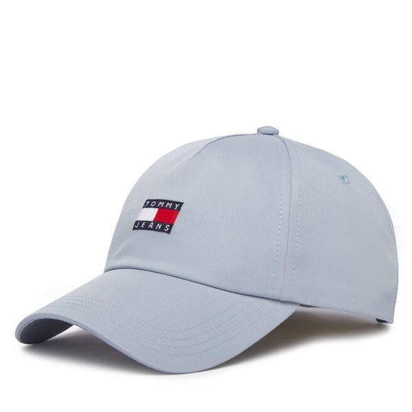 Czapka z daszkiem Tommy Jeans. Niebieskie czapki i kapelusze męskie Tommy Jeans, bez wzorów, z jeansu. Za 124.99 zł.