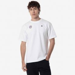 Koszulka Robe Di Kappa Giovani Renald 24H Le Mans. Białe koszulki sportowe męskie Kappa, bez wzorów, bez kołnierzyka, bez ramiączek, rowerowe. W wyprzedaży za 181.20 zł.