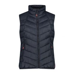 Damska kurtka bez rękawów CMP. Czarne kurtki damskie CMP, na zimę, bez wzorów, bez kaptura. W wyprzedaży za 430.55 zł.