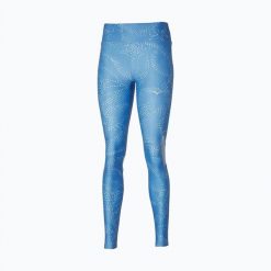 Legginsy damskie Mizuno Active. Niebieskie legginsy damskie Mizuno, m, bez wzorów, z elastanu. Za 149.99 zł.