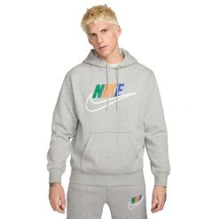 Bluza Mężczyzna Nike Club Bb Futura szary. Szare bluzy męskie Nike, m, bez wzorów, z kapturem. W wyprzedaży za 297.05 zł.