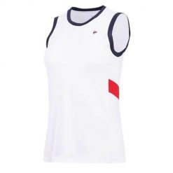 Koszulka treningowa damska Fila Top Lissy. Białe koszulki sportowe damskie Fila, s, bez wzorów, bez kołnierzyka, bez ramiączek. Za 321.00 zł.