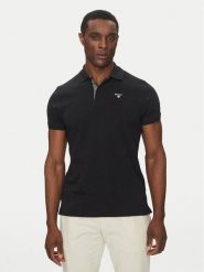 Barbour Polo Tartan MML0012BK31 Czarny Regular Fit. Czarne koszulki polo męskie Barbour, m, bez wzorów, z bawełny, bez ramiączek. Za 269.99 zł.