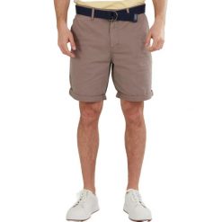 Spodenki turystyczne męskie Fundango North Shore Chino Shorts. Brązowe spodnie materiałowe męskie Fundango, m, bez wzorów, z bawełny. Za 219.00 zł.