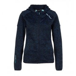 Damska kurtka polarowa Peak Mountain Atora. Niebieskie kurtki snowboardowe damskie Peak Mountain, xl, bez wzorów, z polaru, długie, bez kaptura, narciarskie. Za 208.00 zł.
