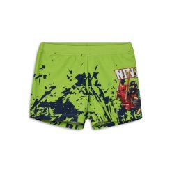 Kąpielówki Chłopięce LEGO Ninjago Aiko310 Limonkowe. Zielone kąpielówki dla chłopców LEGO, bez wzorów. Za 99.99 zł.