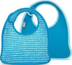 Built Śliniak Mess Mate Dribble Dots Blue 2 szt. Niebieskie śliniaki dla dzieci Built, bez wzorów. Za 28.75 zł.