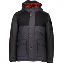 Parka w kolorze antracytowym. Szare parki męskie marki CMP Men, z materiału. W wyprzedaży za 545.95 zł.