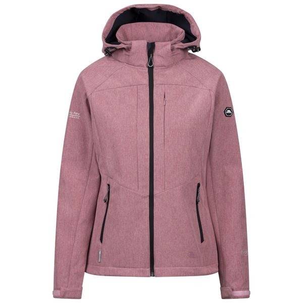 Kurtka Damska Fryatt Soft Shell. Czerwone kurtki damskie Trespass, m, bez wzorów, bez kaptura, trekkingowe. Za 317.99 zł.