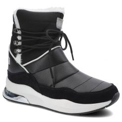 Czarne Botki Big Star Damskie Modne Ocieplane Buty. Czarne botki damskie Big Star, na zimę, z futra, eleganckie, bez obcasa, na platformie, bez zapięcia. Za 189.00 zł.