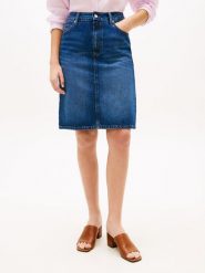 Tommy Hilfiger Dżinsowa spódnica Kobiety Bawełna (100%) niebieski, 38. Niebieskie spódnice damskie Tommy Hilfiger, bez wzorów, z bawełny. Za 379.95 zł.