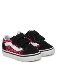 Vans Tenisówki Old Skool V VN000CRWFOC1 Różowy. Czerwone buty sportowe dziewczęce Vans, bez wzorów, z materiału, bez zapięcia, tenisowe. Za 219.99 zł.