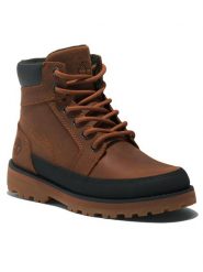 Timberland Trapery Courma Kid Boot W/ Rand TB0A5XJ9F131 Brązowy. Brązowe buty zimowe chłopięce Timberland, bez wzorów, ze skóry, bez zapięcia. Za 559.99 zł.