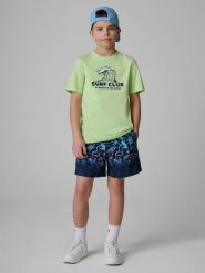 4F Spodenki plażowe boardshorty chłopięce - multikolor 158/164 (12-14 lat). Szorty dla chłopców 4f, na lato, bez wzorów, z materiału. Za 89.99 zł.