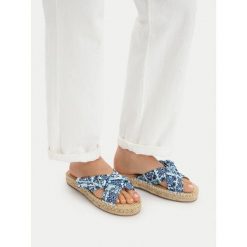 Klapki Liu Jo. Niebieskie espadryle damskie Liu Jo, bez wzorów, bez obcasa, bez zapięcia. Za 258.99 zł.