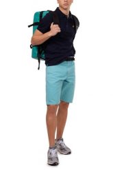 Zwykła koszulka polo Lyle & Scott. Niebieskie koszulki polo męskie LYLE AND SCOTT, l, bez wzorów, z bawełny, klasyczne, bez ramiączek. Za 302.00 zł.
