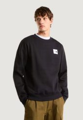 Bluza Mężczyzna THE NORTH FACE M BOX HD REG CREW. Czarne bluzy męskie The North Face, l, z aplikacjami, z bawełny, bez kaptura. Za 342.70 zł.