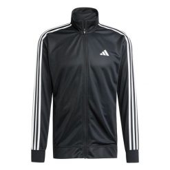 Kurtka z dresu adidas Train Essentials 3-Stripes. Czarne kurtki męskie Adidas, bez wzorów, z dresówki, bez kaptura. W wyprzedaży za 146.00 zł.