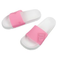 Klapki sportowe damskie Fila Morro. Białe skarpety damskie Fila, bez wzorów, z gumy. Za 99.00 zł.