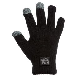 Dziecięce rękawice termiczne Heat Keeper z I-Touch. Czarne rękawiczki dziecięce HEAT KEEPER, bez wzorów. Za 116.99 zł.