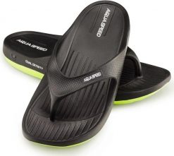 Klapki basenowe japonki Aqua Speed Alcano. Czarne klapki męskie Aqua-Speed, z materiału. Za 59.99 zł.