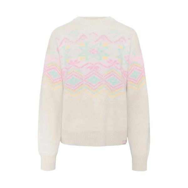 Sweter damski Kari Traa Rachel. Białe swetry damskie Kari Traa, m, z aplikacjami, z dzianiny, bez kołnierzyka, bez ramiączek, bez kaptura. Za 474.00 zł.